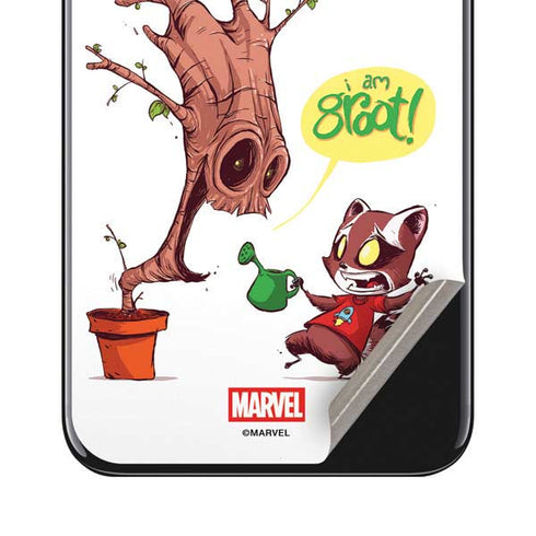 Marvel Rocket Raccoon and Groot Tall Tails iPhone SE (2nd & 3rd Gen) Skin