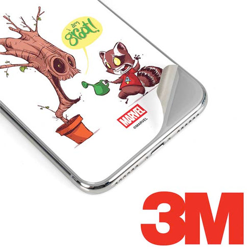 Marvel Rocket Raccoon and Groot Tall Tails iPhone X Skin