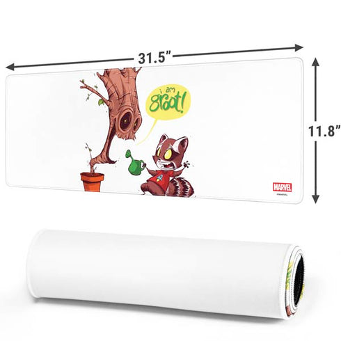Marvel Rocket Raccoon and Groot Tall Tails Gaming Mouse Pad
