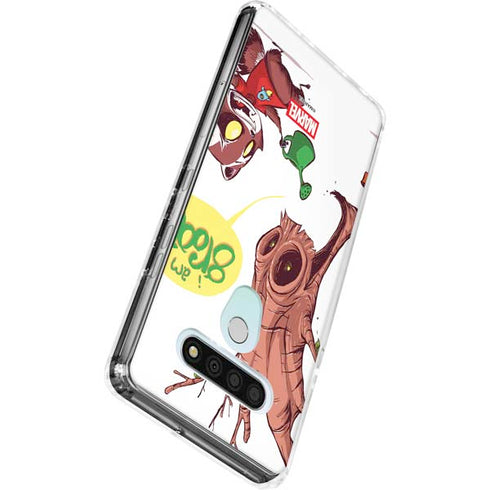 Marvel Rocket Raccoon and Groot Tall Tails LG Stylo 6 Clear Case