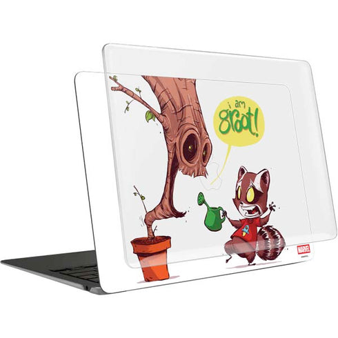 Marvel Rocket Raccoon and Groot Tall Tails MacBook Air 13in M1 (2021) Case plus Skin