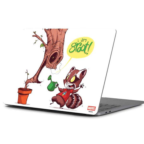 Marvel Rocket Raccoon and Groot Tall Tails Apple MacBook Pro 13-inch Skin