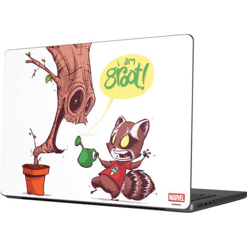 Marvel Rocket Raccoon and Groot Tall Tails MacBook Pro 14in (2021-24) Skin