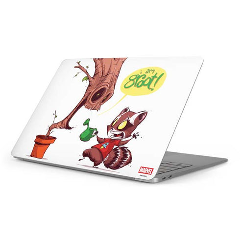 Marvel Rocket Raccoon and Groot Tall Tails Apple MacBook Pro 16-inch Skin