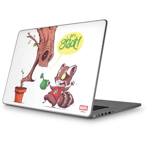 Marvel Rocket Raccoon and Groot Tall Tails Apple MacBook Pro 17-inch Skin