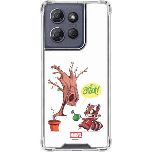 Marvel Rocket Raccoon and Groot Tall Tails Moto G Power 5G (2025) Clear Case