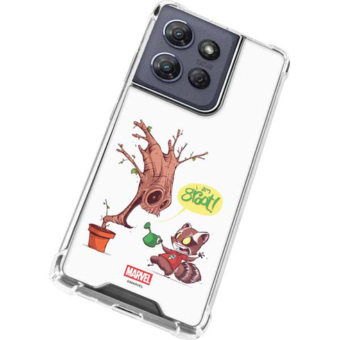 Marvel Rocket Raccoon and Groot Tall Tails Moto G Power 5G (2025) Clear Case