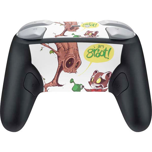 Marvel Rocket Raccoon and Groot Tall Tails Nintendo Switch 2 (2025) Pro Controller Skin