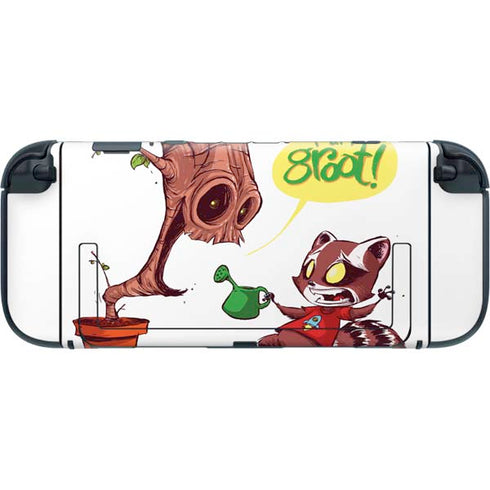 Marvel Rocket Raccoon and Groot Tall Tails Nintendo Switch 2 (2025) with Joy-Con Skin