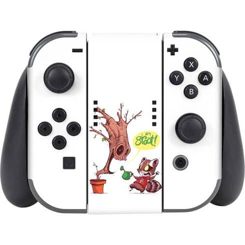 Marvel Rocket Raccoon and Groot Tall Tails Nintendo Switch (2017-2021) Joy-Con Controller Skin