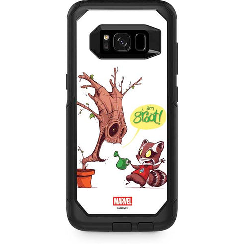 Marvel Rocket Raccoon and Groot Tall Tails Otterbox Commuter Galaxy Skin