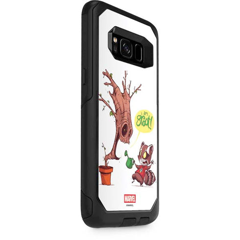 Marvel Rocket Raccoon and Groot Tall Tails Otterbox Commuter Galaxy Skin
