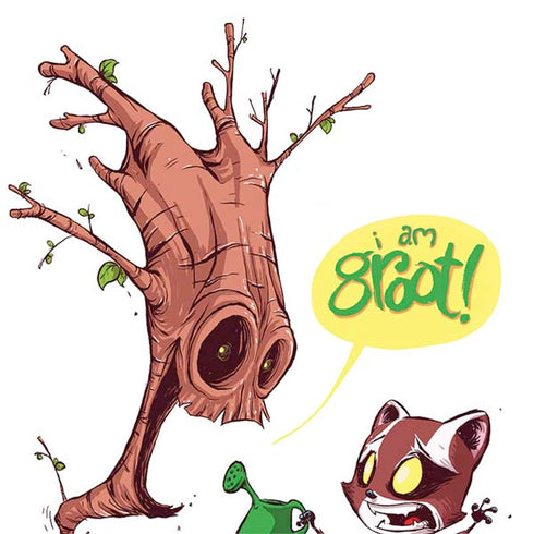 Marvel Rocket Raccoon and Groot Tall Tails Otterbox Commuter Galaxy Skin