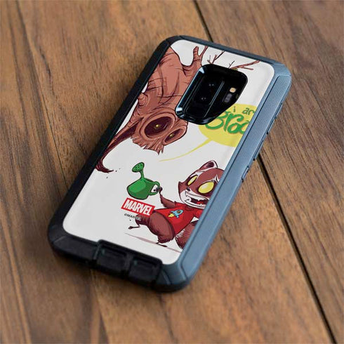 Marvel Rocket Raccoon and Groot Tall Tails Otterbox Defender Galaxy Skin