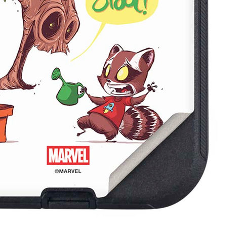 Marvel Rocket Raccoon and Groot Tall Tails Otterbox Defender iPhone Skin