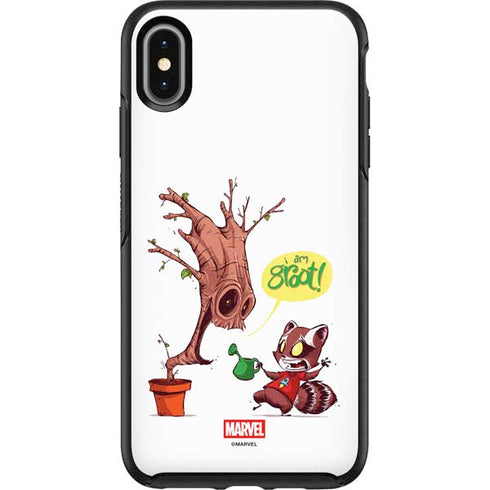 Marvel Rocket Raccoon and Groot Tall Tails Otterbox Symmetry iPhone Skin