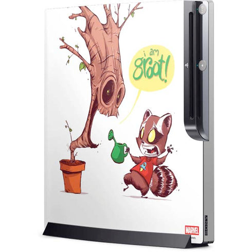 Marvel Rocket Raccoon and Groot Tall Tails Playstation 3 & PS3 Slim Skin