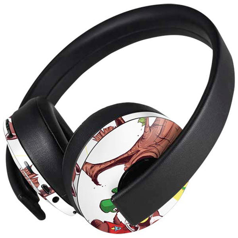 Marvel Rocket Raccoon and Groot Tall Tails PlayStation 4 Gold Wireless Headset Skin