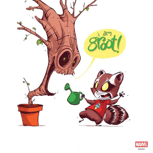 Marvel Rocket Raccoon and Groot Tall Tails PS4 Console and Controller Bundle Skin