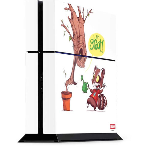 Marvel Rocket Raccoon and Groot Tall Tails PlayStation PS4 Skins