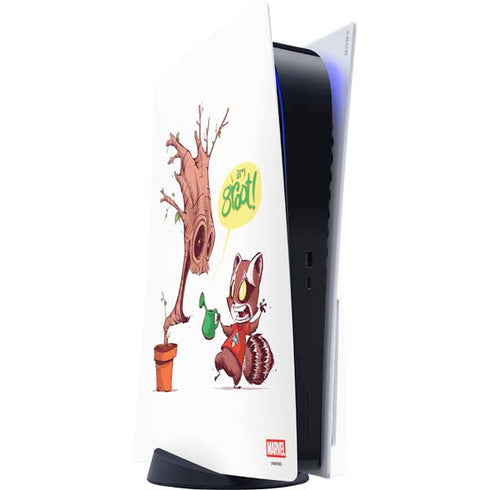 Marvel Rocket Raccoon and Groot Tall Tails PlayStation PS5 Skins