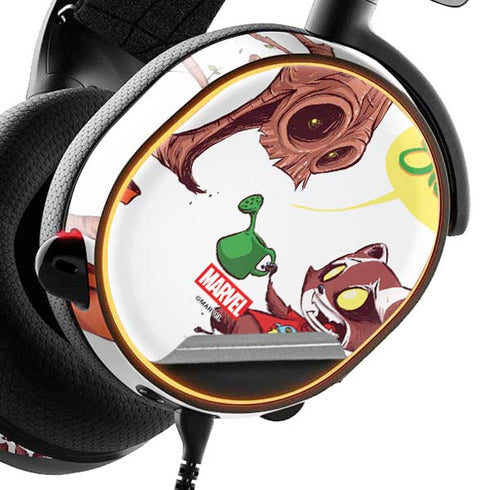 Marvel Rocket Raccoon and Groot Tall Tails SteelSeries Arctis 5 Skin