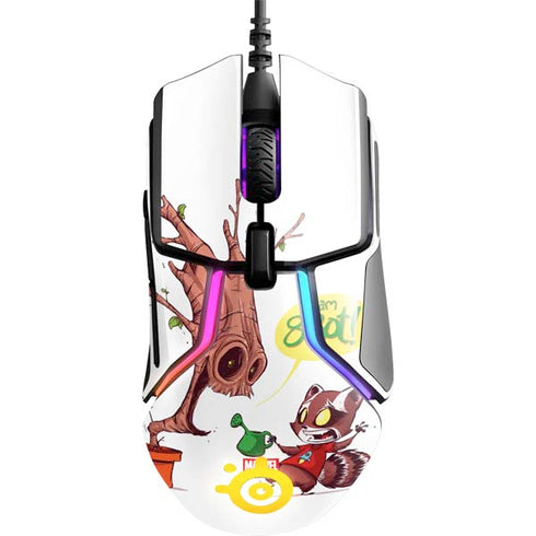 Marvel Rocket Raccoon and Groot Tall Tails SteelSeries Rival 600 Gaming Mouse Skin