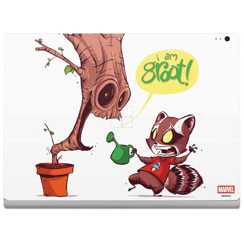 Marvel Rocket Raccoon and Groot Tall Tails Surface Book 2 13.5in Skin