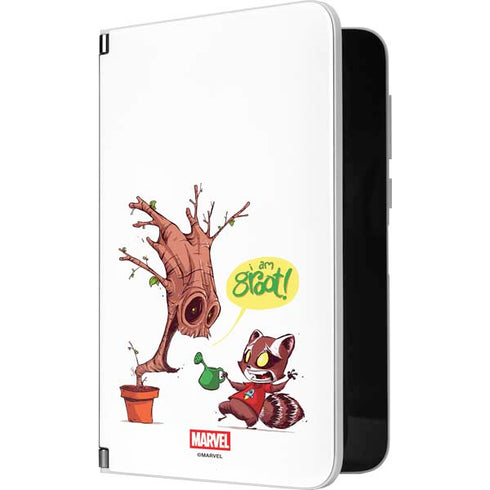 Marvel Rocket Raccoon and Groot Tall Tails Surface Duo Skin