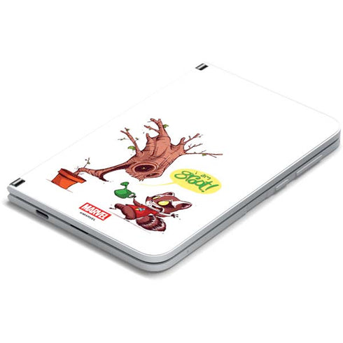 Marvel Rocket Raccoon and Groot Tall Tails Surface Duo Skin