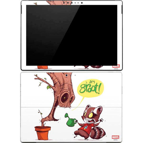 Marvel Rocket Raccoon and Groot Tall Tails Surface Pro 4 Skin