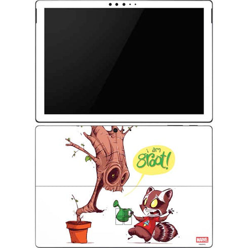 Marvel Rocket Raccoon and Groot Tall Tails Surface Pro 6 Skin