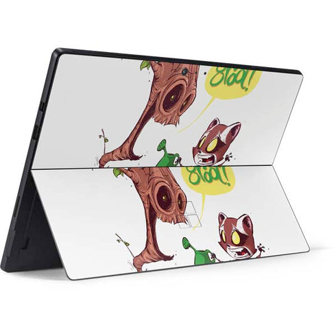 Marvel Rocket Raccoon and Groot Tall Tails Surface Pro 6 Skin
