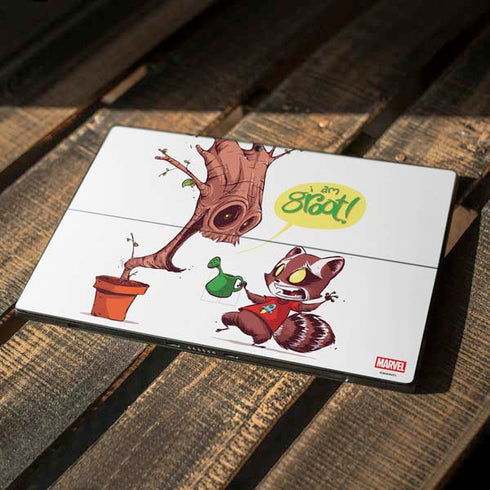 Marvel Rocket Raccoon and Groot Tall Tails Surface Pro 7 Skin