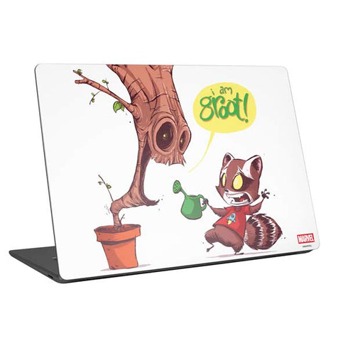 Marvel Rocket Raccoon and Groot Tall Tails Universal Laptop 14in (11.4 x 8.2in) Skin
