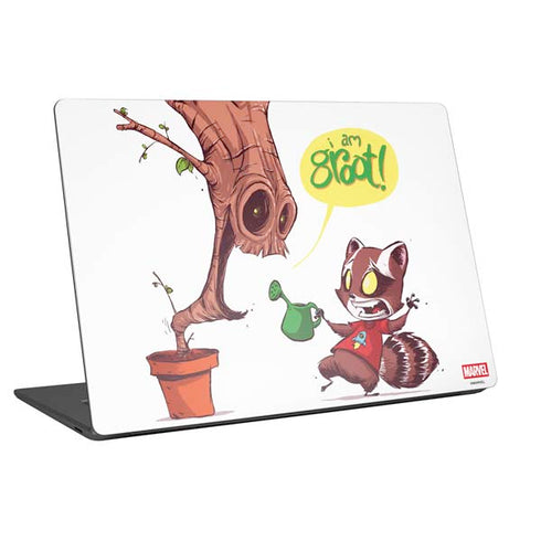 Marvel Rocket Raccoon and Groot Tall Tails Universal Laptop 16in (13 x 9.4in) Skin
