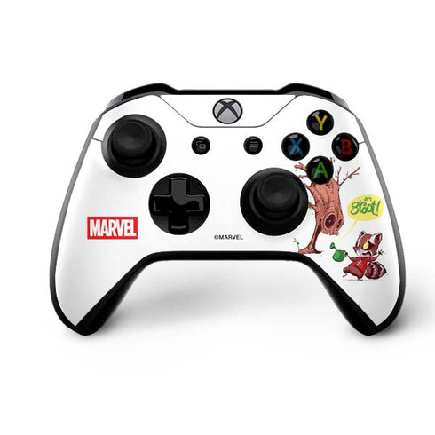 Marvel Rocket Raccoon and Groot Tall Tails Xbox One X Bundle Skin