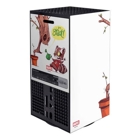 Marvel Rocket Raccoon and Groot Tall Tails Xbox Series X Bundle Skin