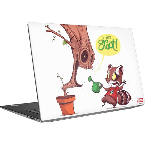 Marvel Rocket Raccoon and Groot Tall Tails Dell XPS Skin