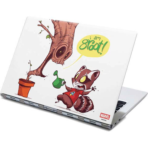 Marvel Rocket Raccoon and Groot Tall Tails Yoga 910 2-in-1 14in Touch-Screen Skin
