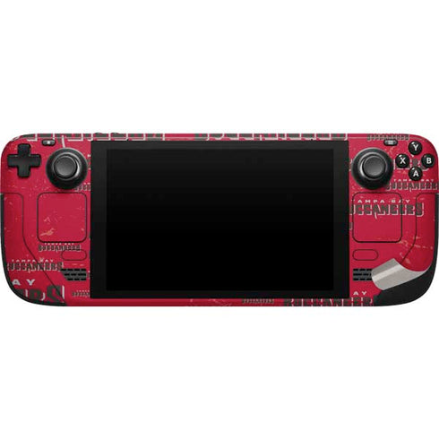 NFL Tampa Bay Buccaneers - Blast Steam Deck Handheld Gaming Computer Skin
