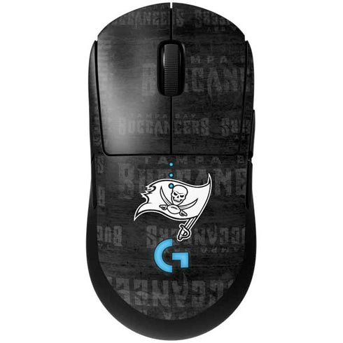 NFL Tampa Bay Buccaneers Black & White G Pro Wireless Gaming Mouse Skin