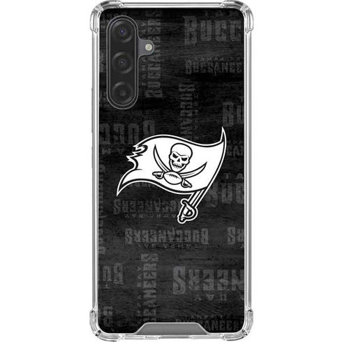 NFL Tampa Bay Buccaneers Black & White Galaxy A17 Clear Case