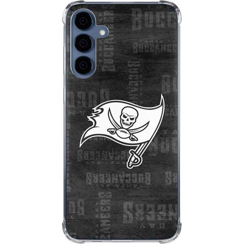 NFL Tampa Bay Buccaneers Black & White Galaxy A35 5G Clear Case