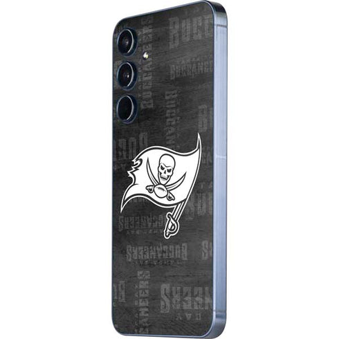 NFL Tampa Bay Buccaneers Black & White Galaxy A35 5G Skin