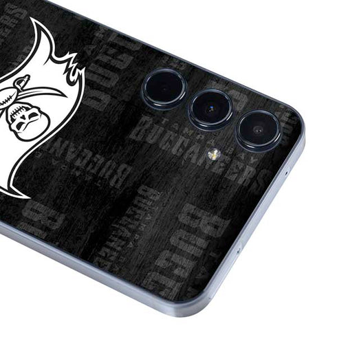 NFL Tampa Bay Buccaneers Black & White Galaxy A55 5G Skin