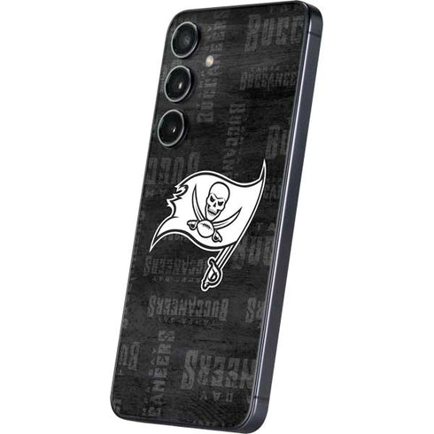 NFL Tampa Bay Buccaneers Black & White Galaxy S24 Skin