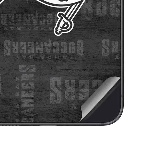 NFL Tampa Bay Buccaneers Black & White Galaxy S25 Skin