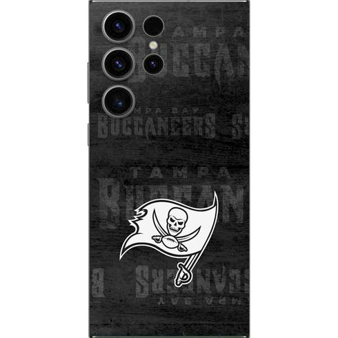 NFL Tampa Bay Buccaneers Black & White Galaxy S24 Ultra Skin