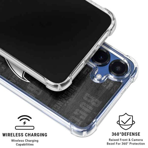 NFL Tampa Bay Buccaneers Black & White Galaxy S25 Plus Clear Case